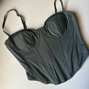 Green Bustier Top